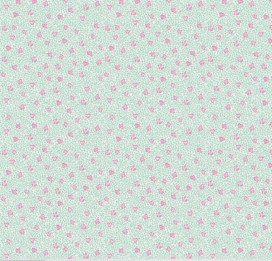 Fat Quarter Liberty Deco Dance Speckled Rose 100% Cotton Quilting Fabric