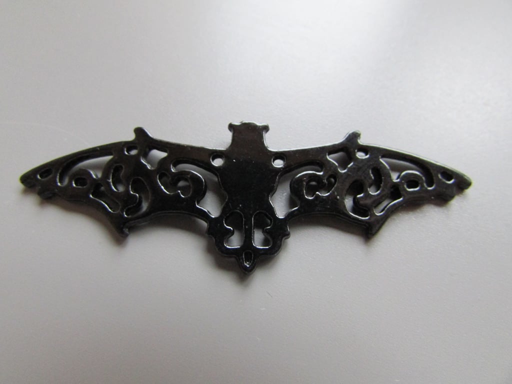 Black Bat Connector Jewellery Charm Steampunk