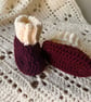 Baby Ribbed cuff beanie and ribbed cuff booties set  - Image 3