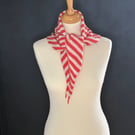 Triangle Scarf - Inferno & Cream