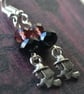 Witch earrings with crystals