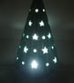 Green Glittery Ceramic Star Light Christmas Tree Table Lamp Ornament Decoration. - Image 7