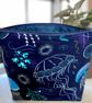 Makeup bags, dark blue jelly fish  - Image 4