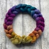 Grey Corriedale Spinning fibre 100g Fractal yarn tutorial 