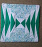 Green & blue patchwork cushion covers. Choice of 2 designs. BOTH still available - Image 2