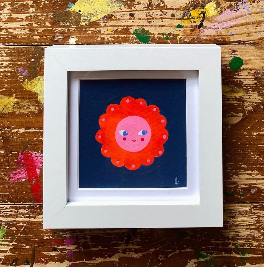 Gloria - Framed Original Illustration