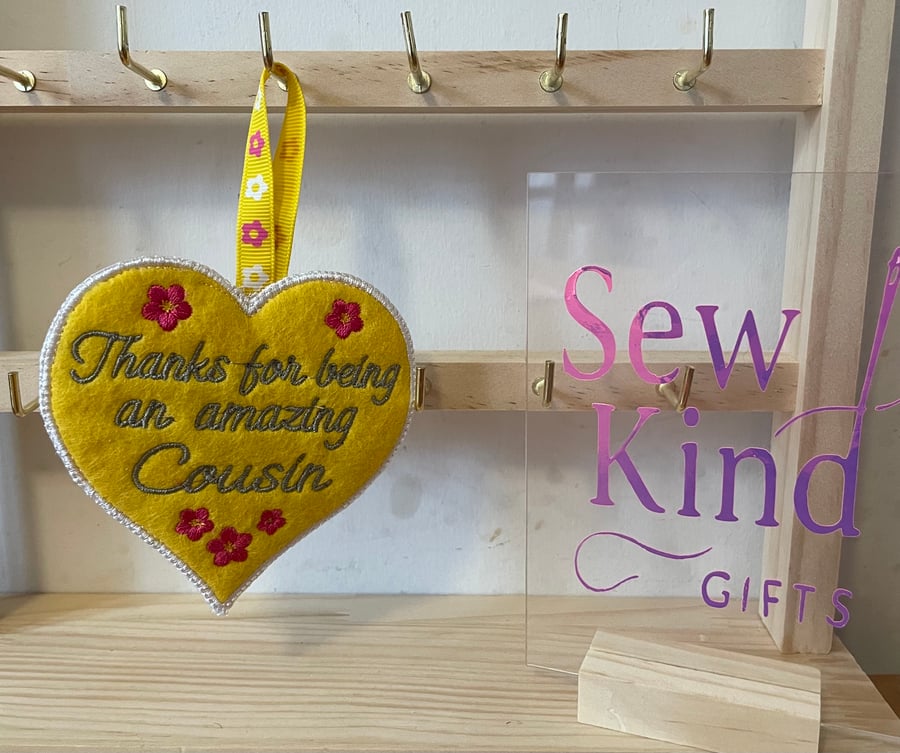 Scented Thank You Heart – A Gift from the Heart Cousin 