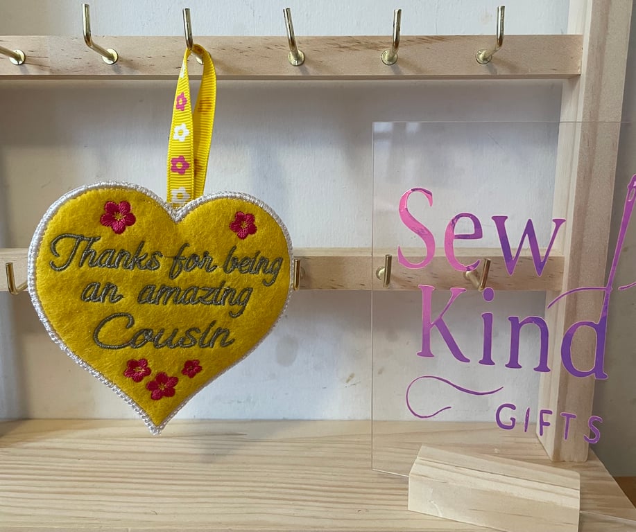 Scented Thank You Heart – A Gift from the Heart Cousin 