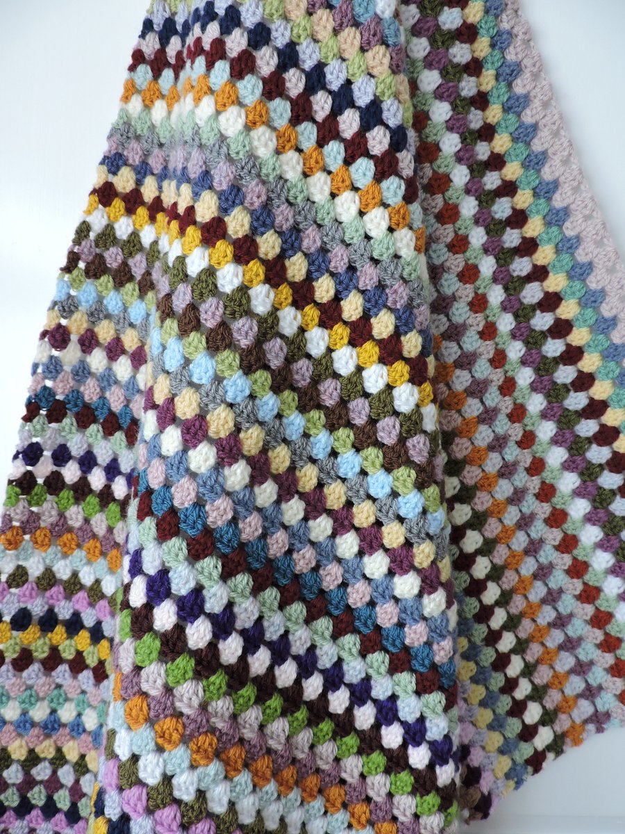 Crochet Striped Blanket