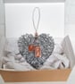 Wire Hanging Heart with Love Charms Gift