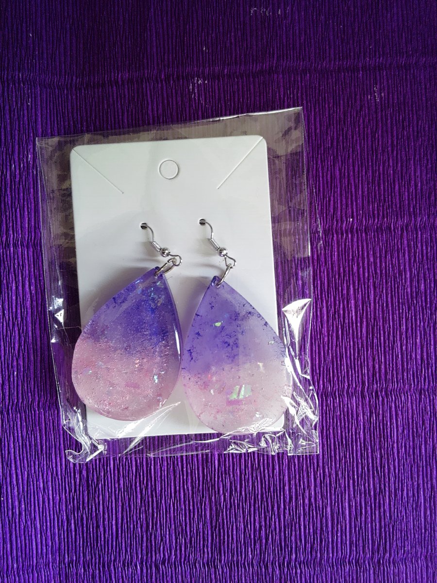 Resin handmade earrings