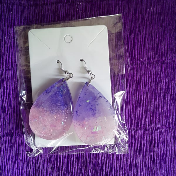 Resin handmade earrings