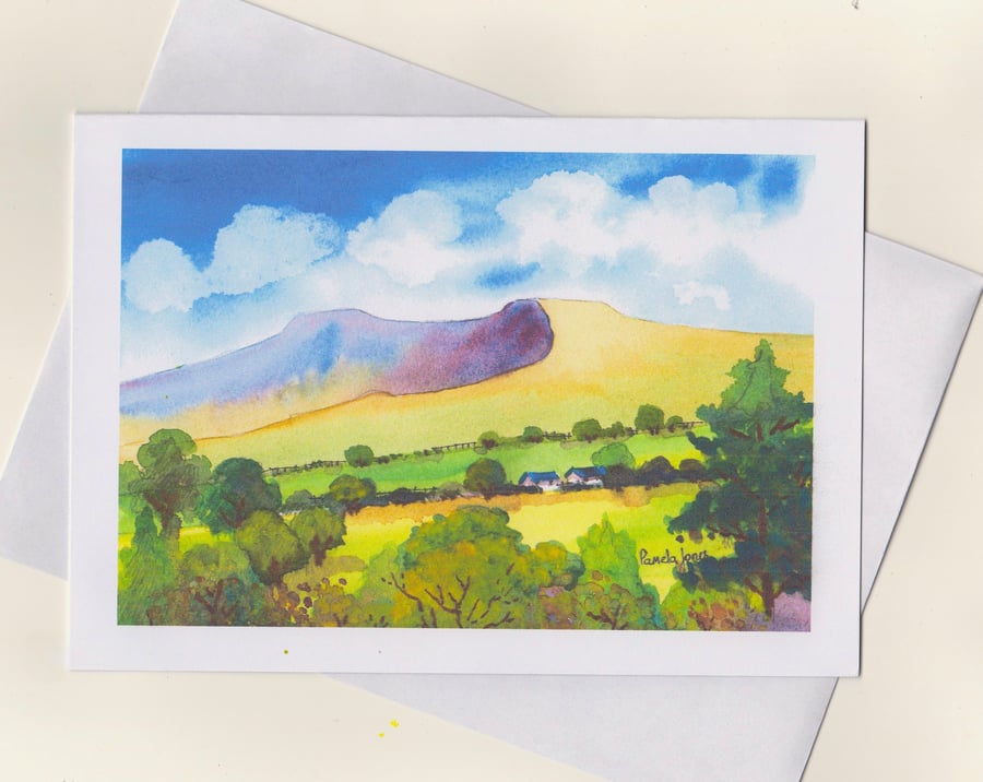 Artist Greeting Card - Pen Y Fan, The Brecon Beacons, Wales