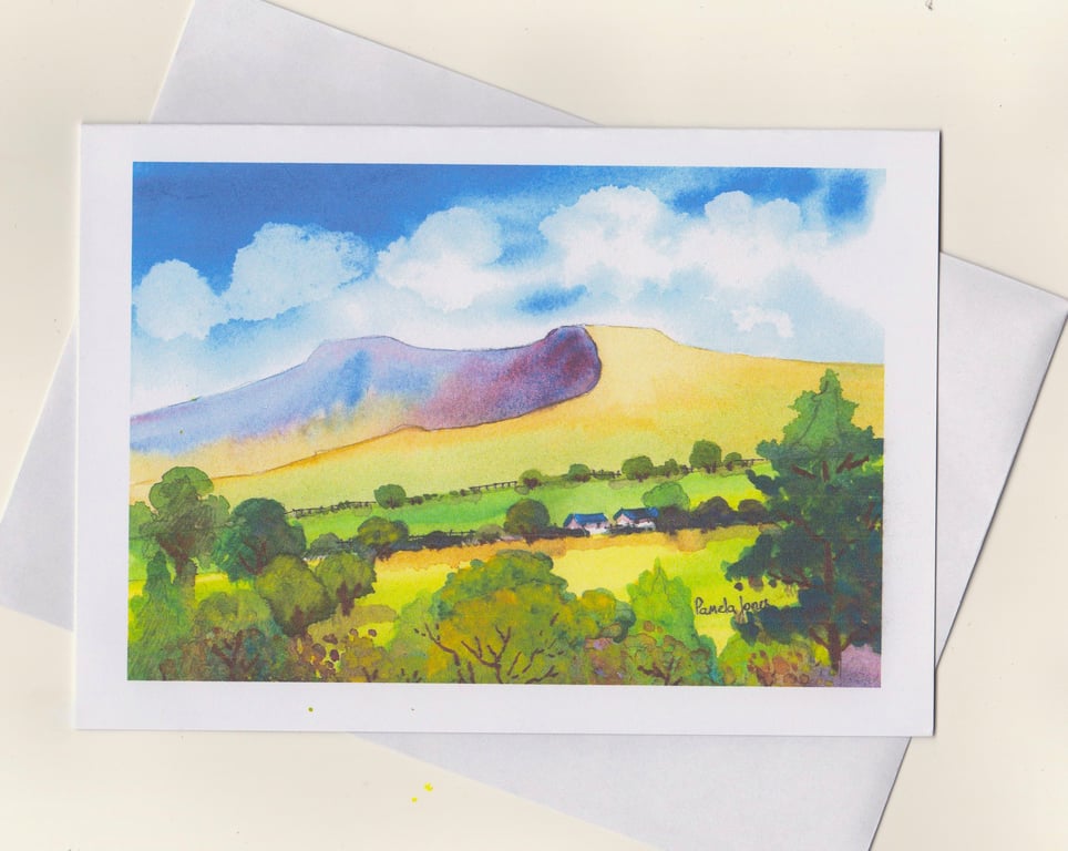 Artist Greeting Card - Pen Y Fan, The Brecon Beacons, Wales