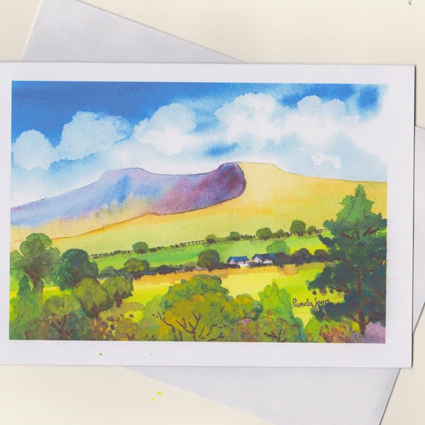 Artist Greeting Card - Pen Y Fan, The Brecon Beacons, Wales