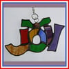 JOY Stained Glass Suncatcher 