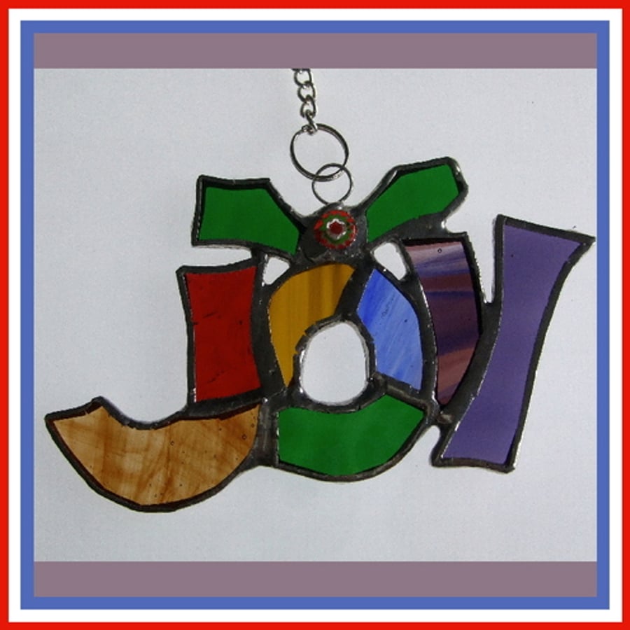 JOY Stained Glass Suncatcher 