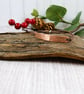 Hammered Copper Bracelet. Hidden Message on Adjustable Waxed Cord  - Image 6