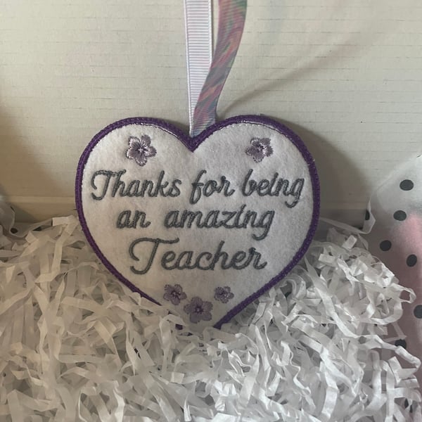 Thank You Heart – Scented Lavender ,  A Gift from the Heart Teacher 