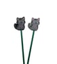 Stitch stoppers for knitting needles in cat breed shapes , silicone - Image 7