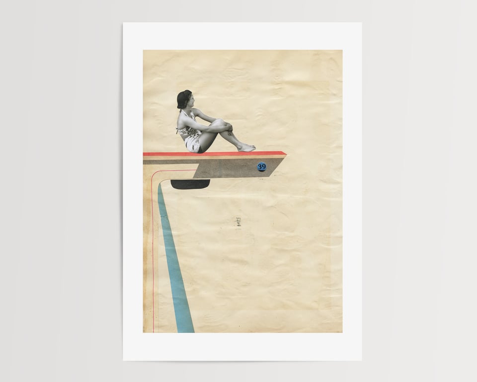 Diving Art Print - Tower