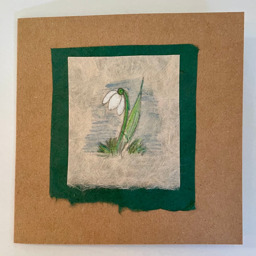 Snowdrop card for any occasion 