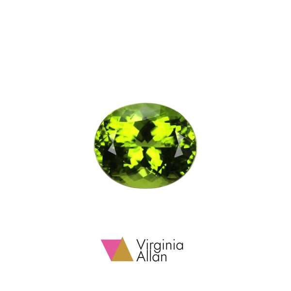 Peridot Ring, August Birthstone, Hammered Sterling Silver, Handmade Hallmarked