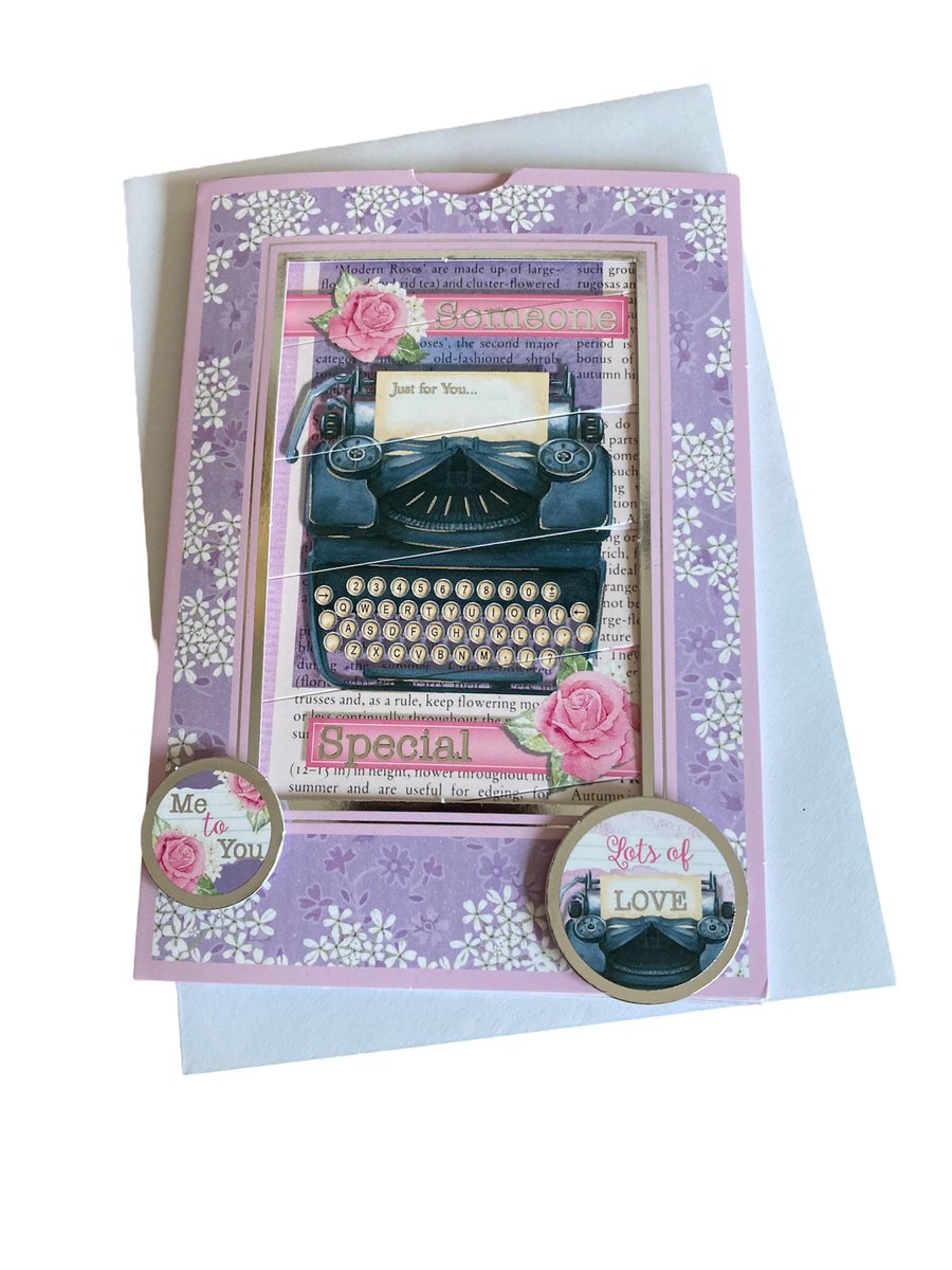 Card. Blank Card for Someone Special with a Hidden Rhyme.