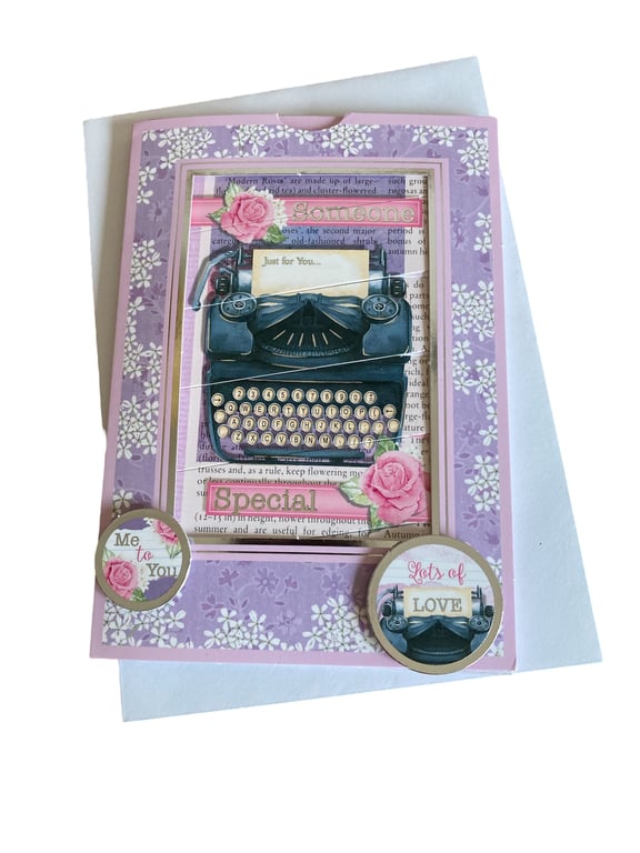 Card. Blank Card for Someone Special with a Hidden Rhyme.