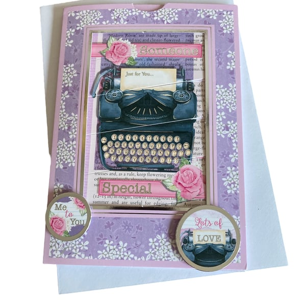 Card. Blank Card for Someone Special with a Hidden Rhyme.