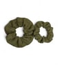 Sage Linen Scrunchie - Large - Image 2