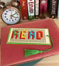 Cross Stitch Bookmark Kit - READ - Image 3