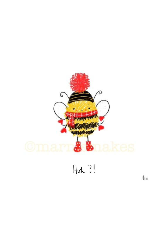 Bee Confused - A5 Giclee print