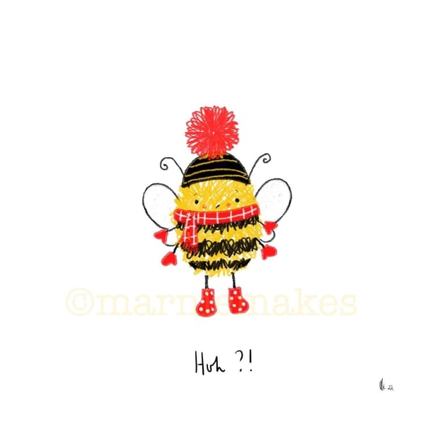 Bee Confused - A5 Giclee print