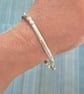 Spiral Sterling Silver Boho Style Bracelet, Bangles  - Image 5