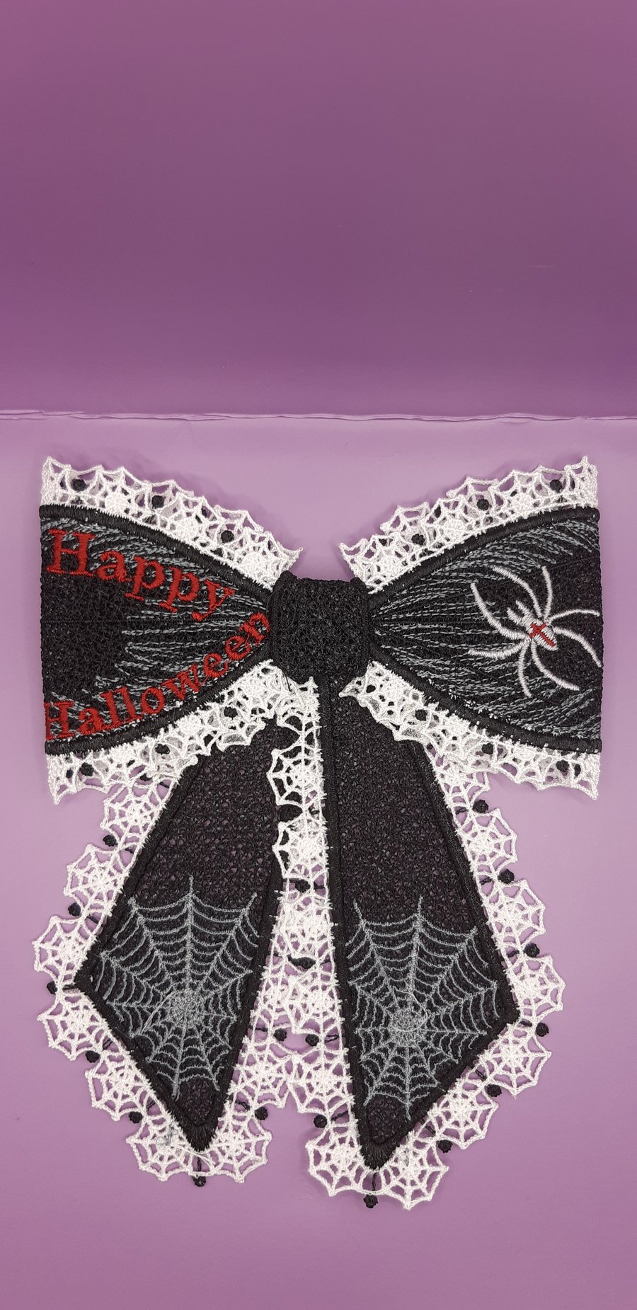 Halloween bow decoration 