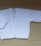 crochet sparkly baby cardigan ( ref F641 .J6 )