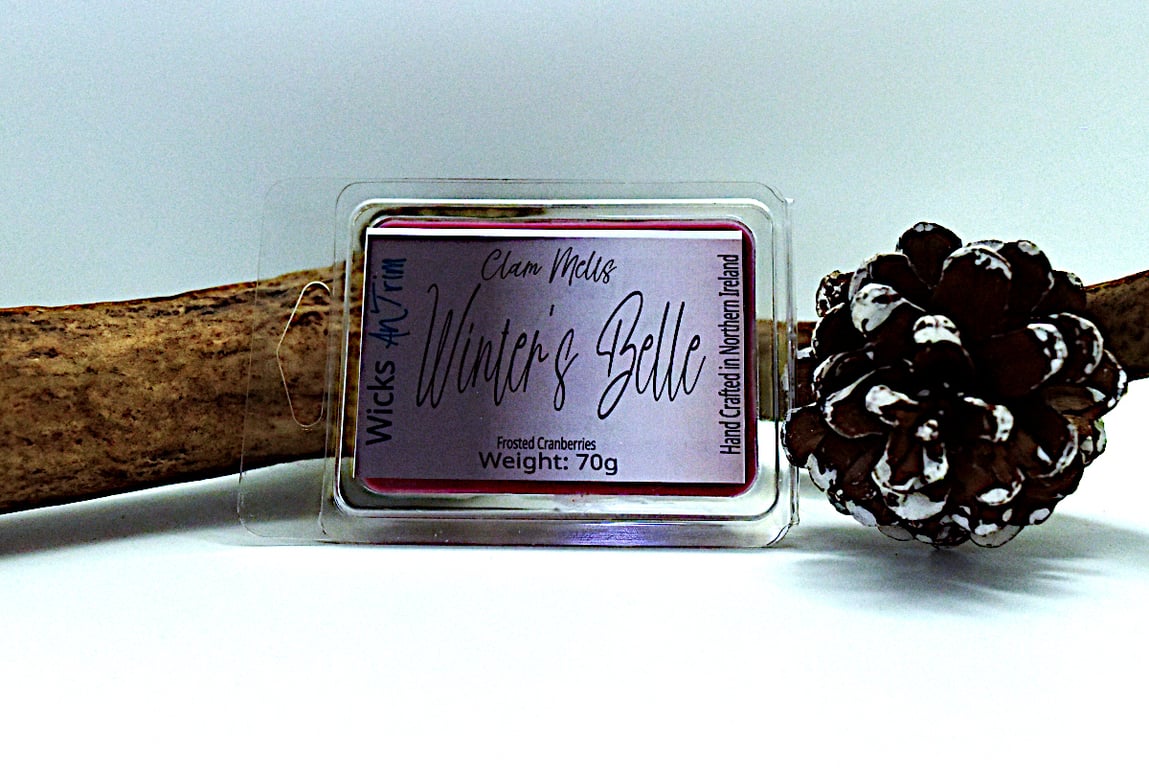 Winter's Belle Hand Poured Highly Scented Soy Wax Clam Melts