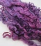 20g Naturally Dyed Dark Violet Purple Masham Locks - Image 2