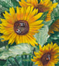 Greetings Card - Blank - Sunflowers - Image 3