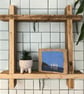 Rustic Square Shelf Hashtag Shelf Reclaimed Wood THE HASHTAG - Image 1