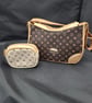 Handbag and coin purse.
