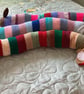 Draught Excluder -  Colourful Hand Knitted Sausage Dogs