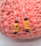 Halloween Bone Skull And Black Bead Earrings, Halloween Earrings, Gift for Her - Image 5