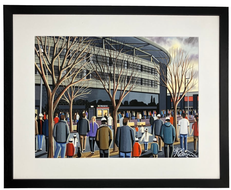 MK Dons Football Stadium Art Print 20" x 16" Frame Size