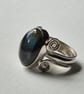 Sterling silver ring with labradorite stone - Image 2