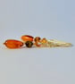 Amber, Tiger Eye & Crystal Earrings, Birthday, Anniversary, Gifts For Her - Image 3