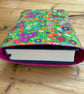 Klimt Garden Flowers Print Quilted Fabric Book Sleeve - Hardback Sleeve - Image 4