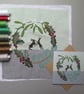 Christmas Boxing Hares with Wreath card - Image 2
