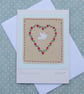 Dove with Love, hand-stitched, special little card to keep, for any occasion - Image 3